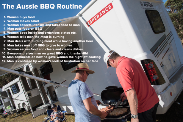 Aussie BBQ routine Avida Aussie BBQ